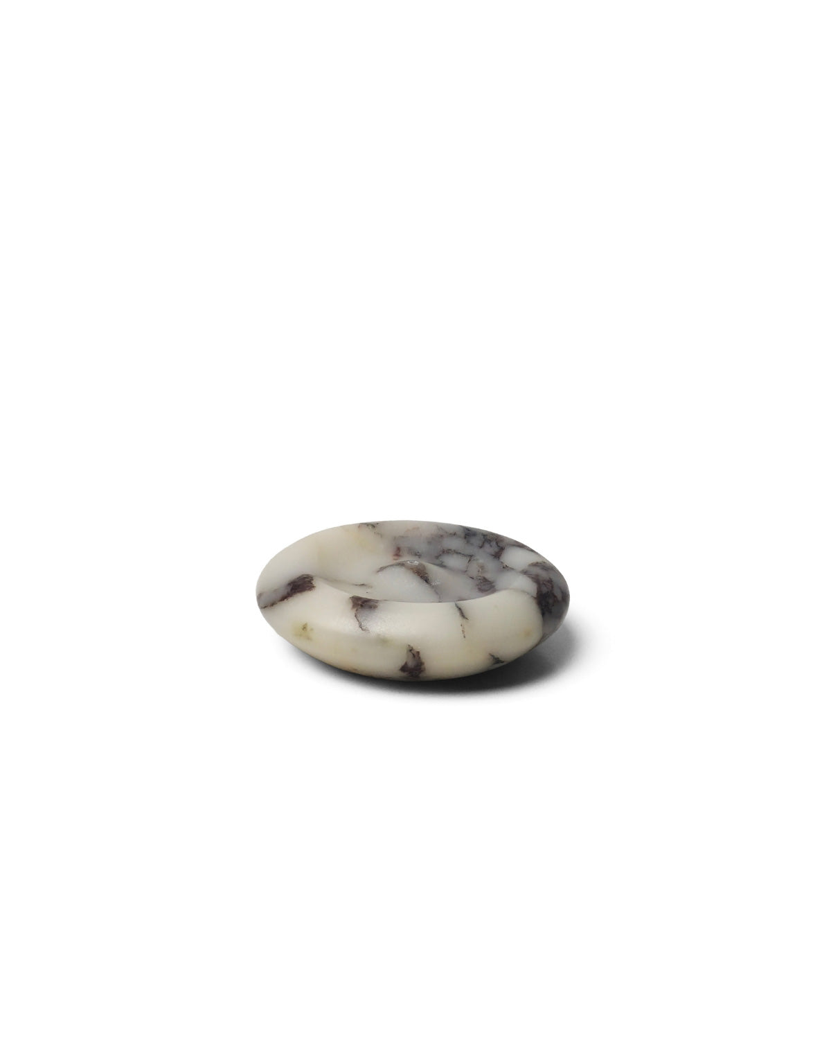 Aura Incense Holder made from Calacatta Viola marble, front view