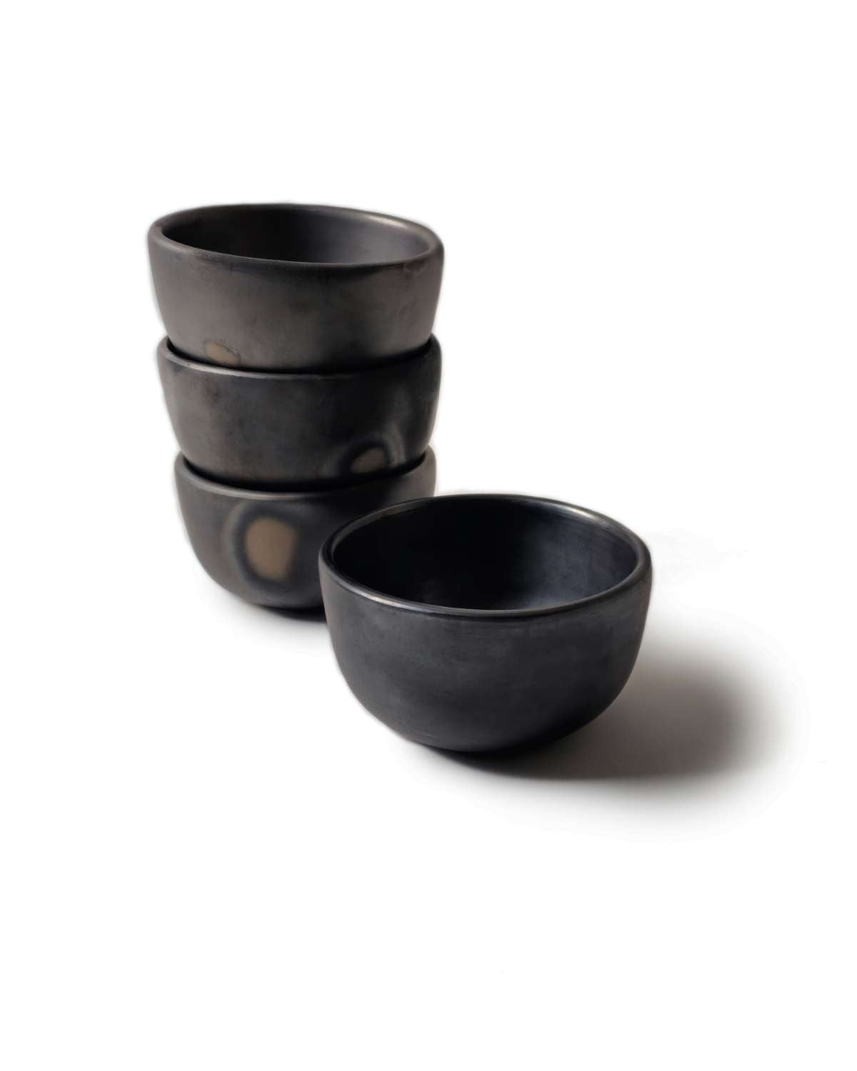 Oaxacan Black Clay Soup Bowl Set of 4