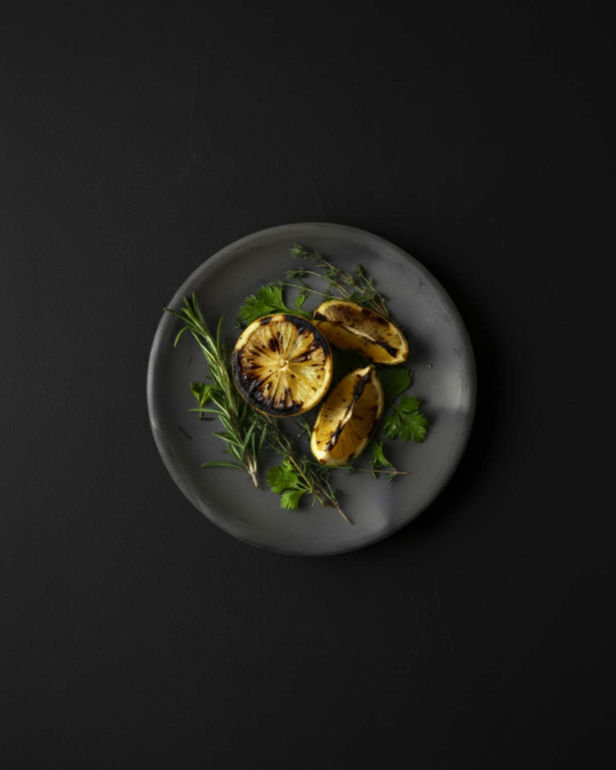 Oaxacan black clay plate