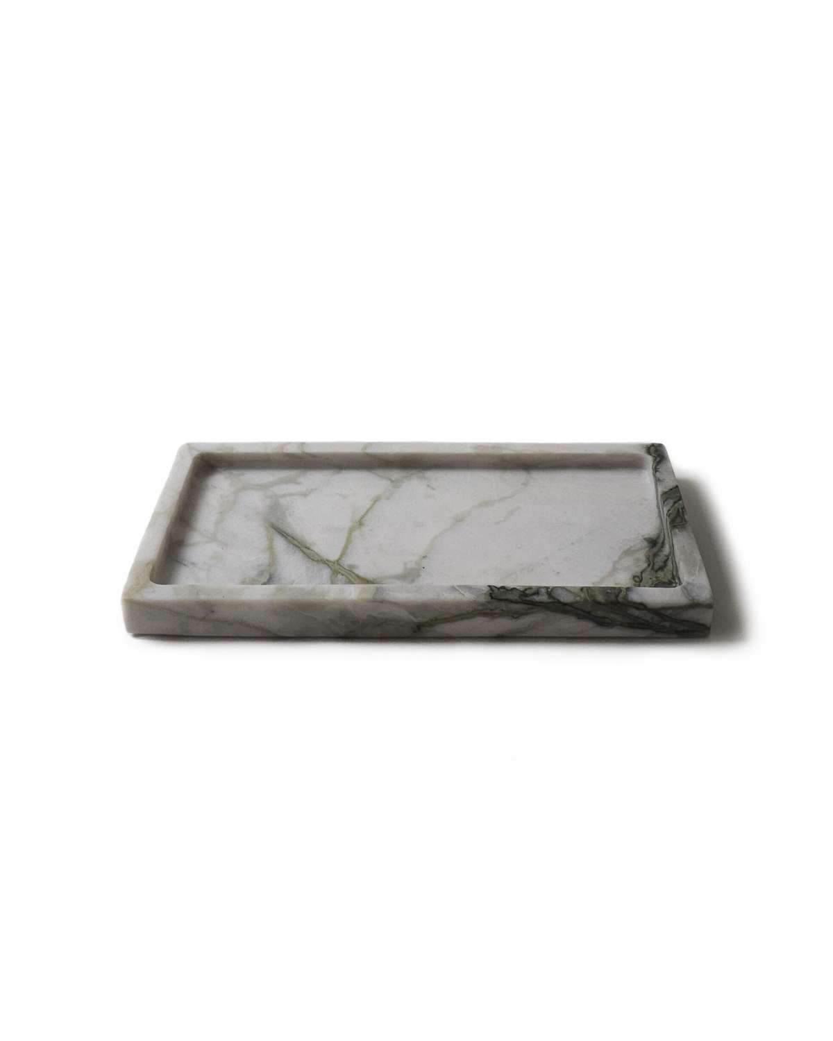 Rectangular Calacatta Turquoise Marble Tray