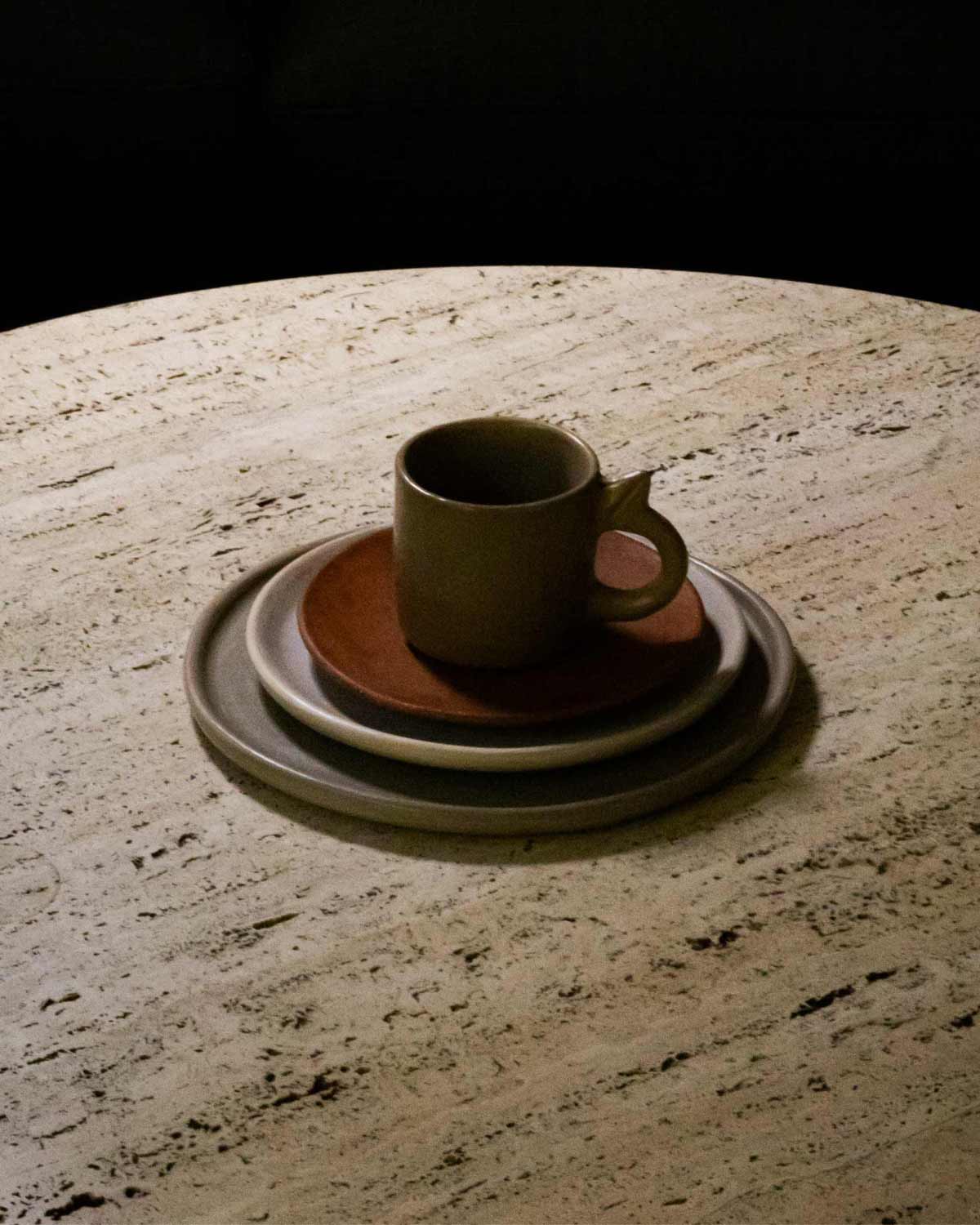 Red Clay Appetizer Plate