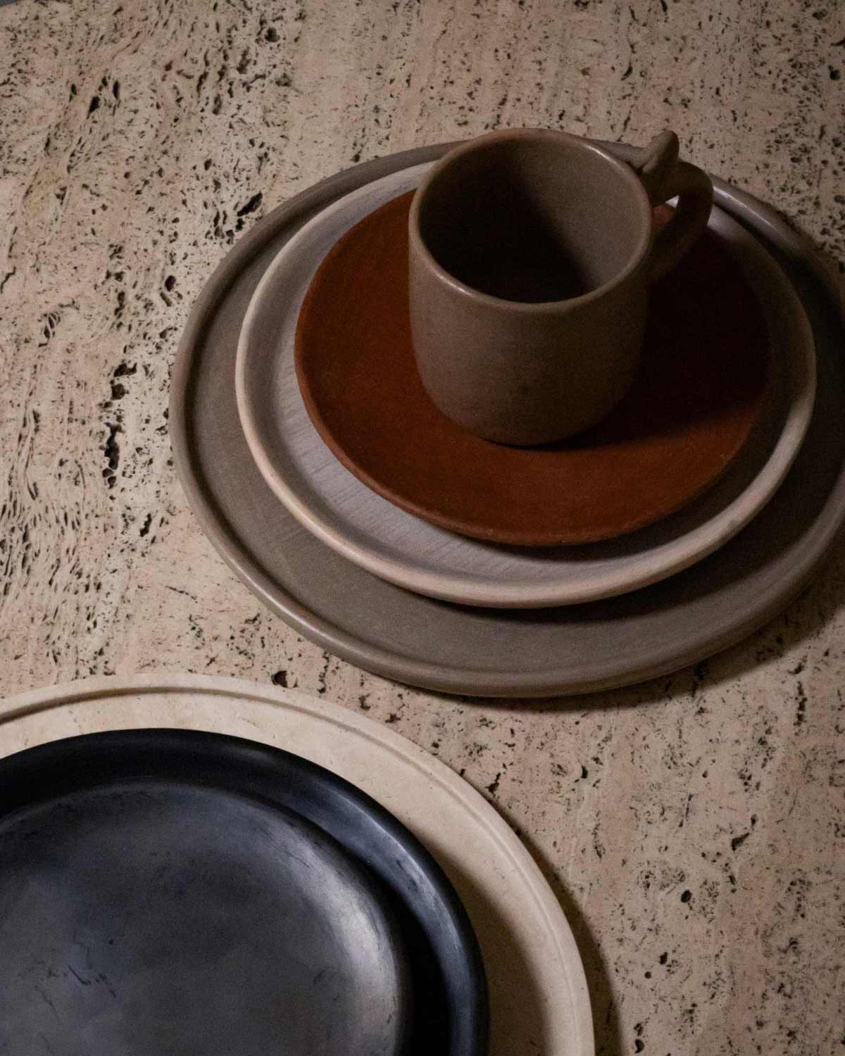Red Clay Appetizer Plate