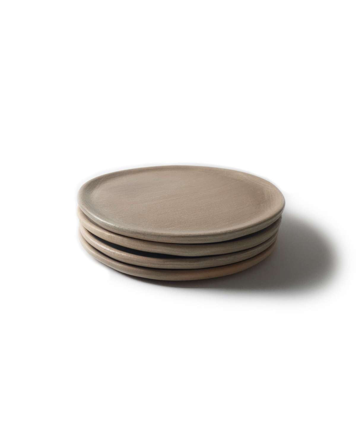 Taupe Cream Clay Dinner Plate Set of 4