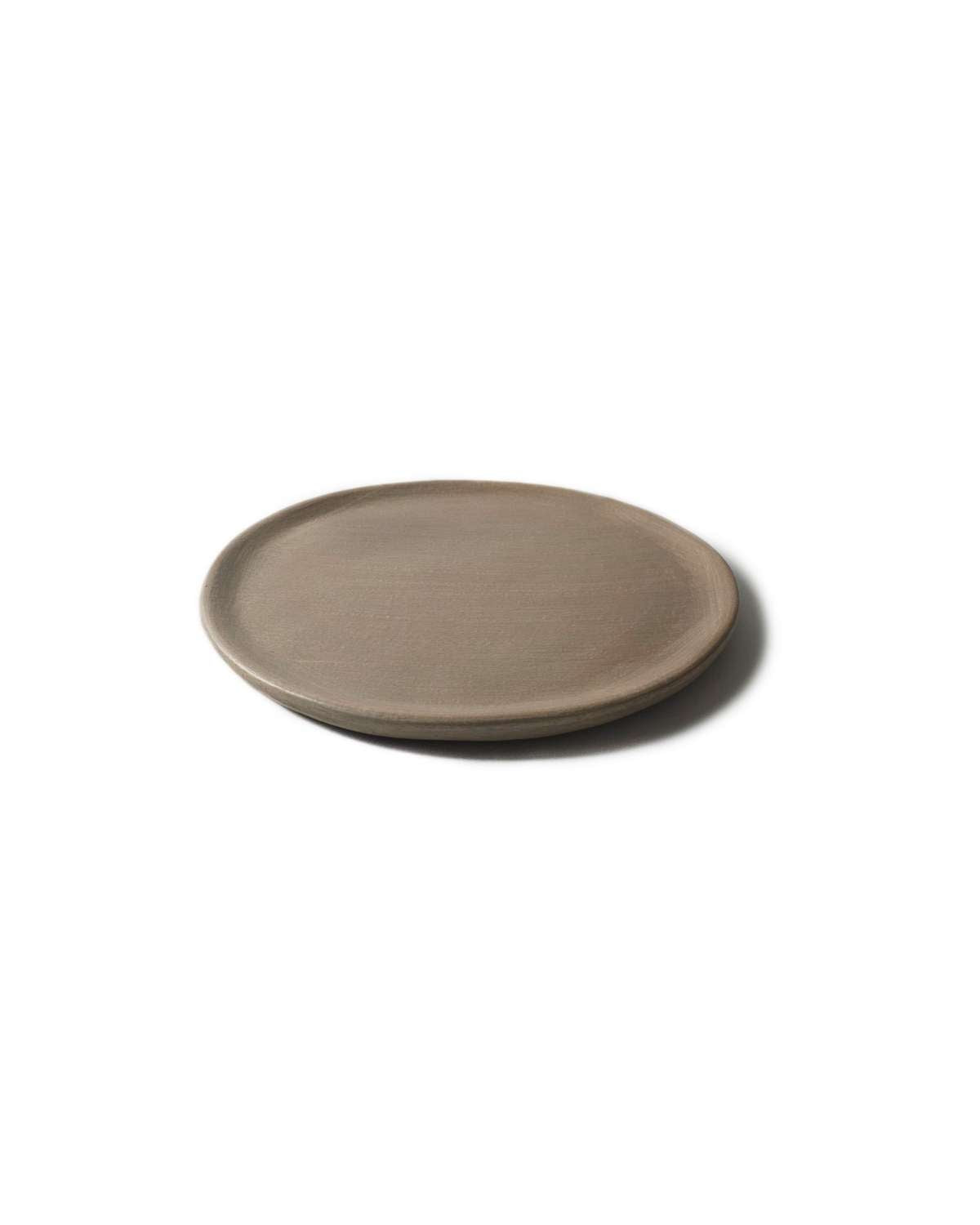 Taupe Cream Clay Dinner Plate