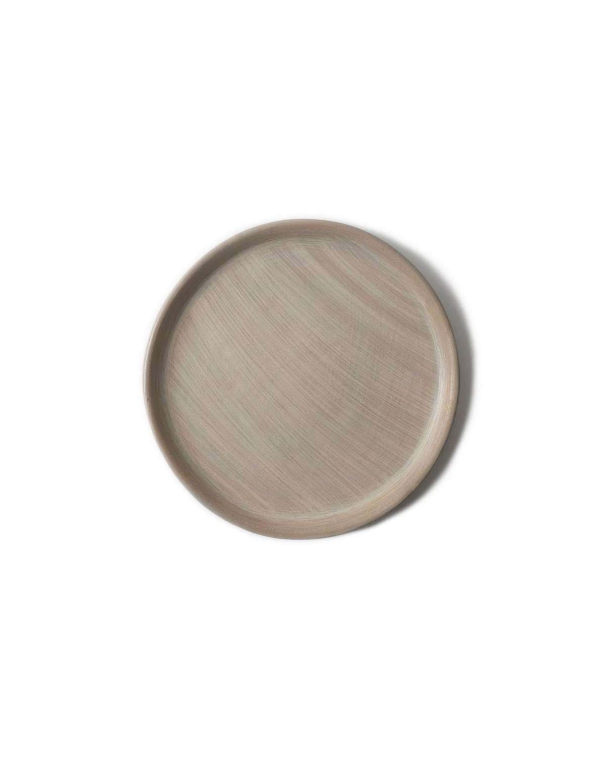 Taupe Cream Clay Salad Plate