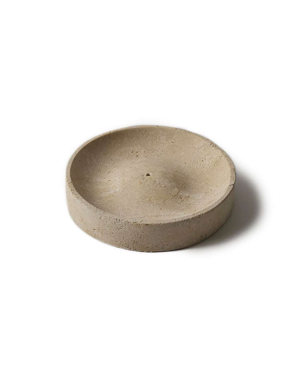 Travertine Incense Burner Decor Accents