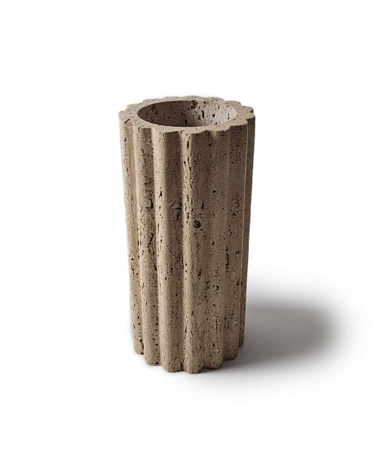 Travertine Planter Vase Decor Object