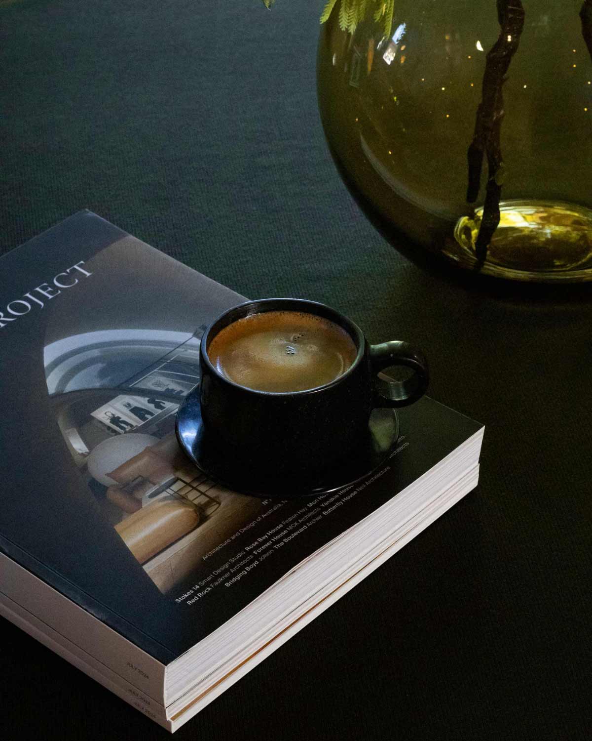 Black Marble Coffee Cup