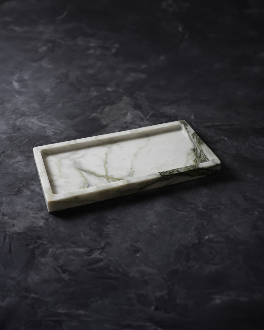 Rectangular Calacatta Turquoise Marble Tray