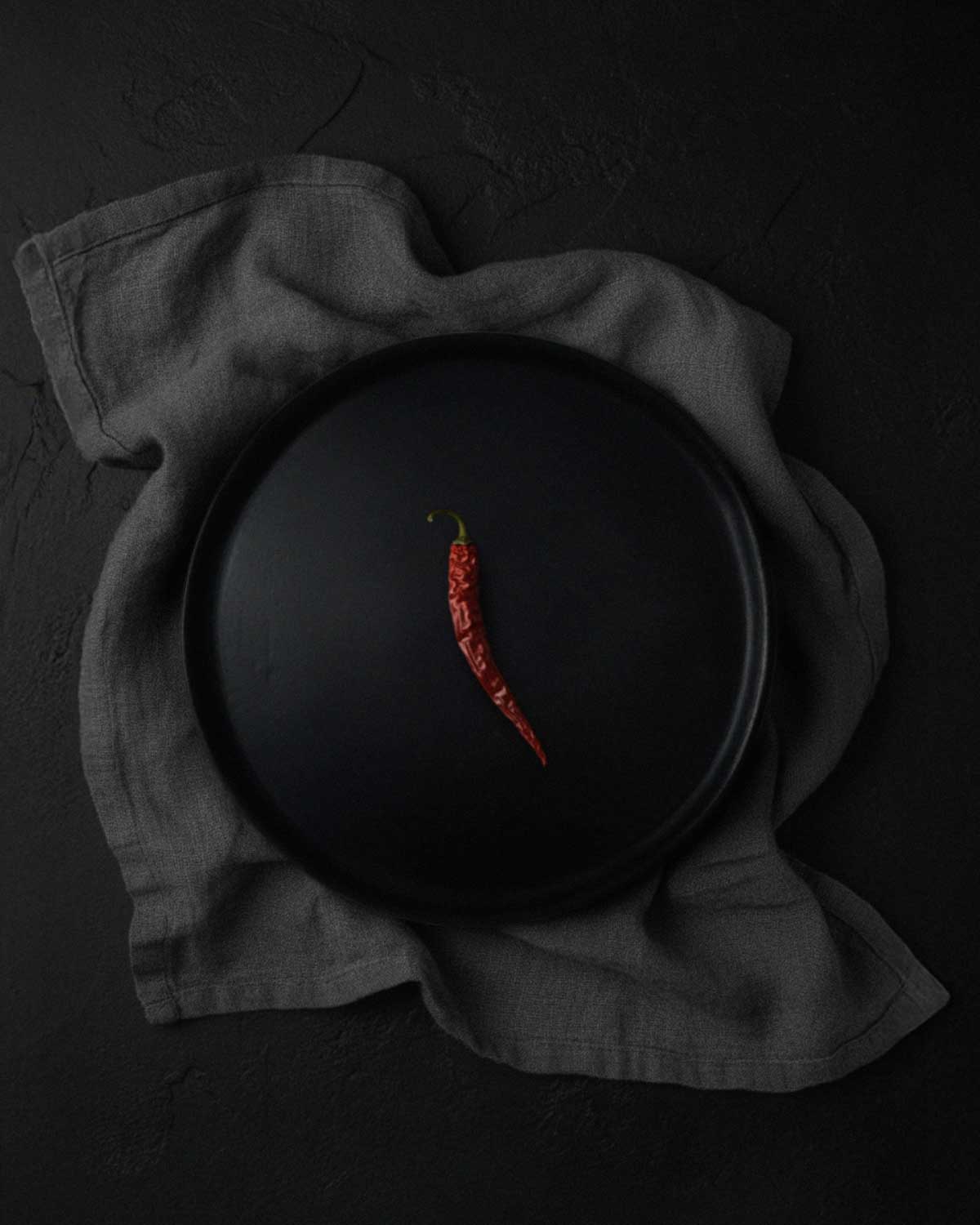 Oaxacan black clay plate